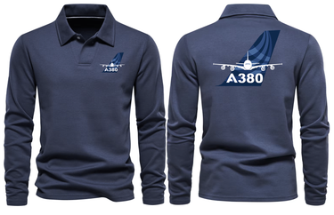 AIRBUS A380 LONG SLEEVE POLO